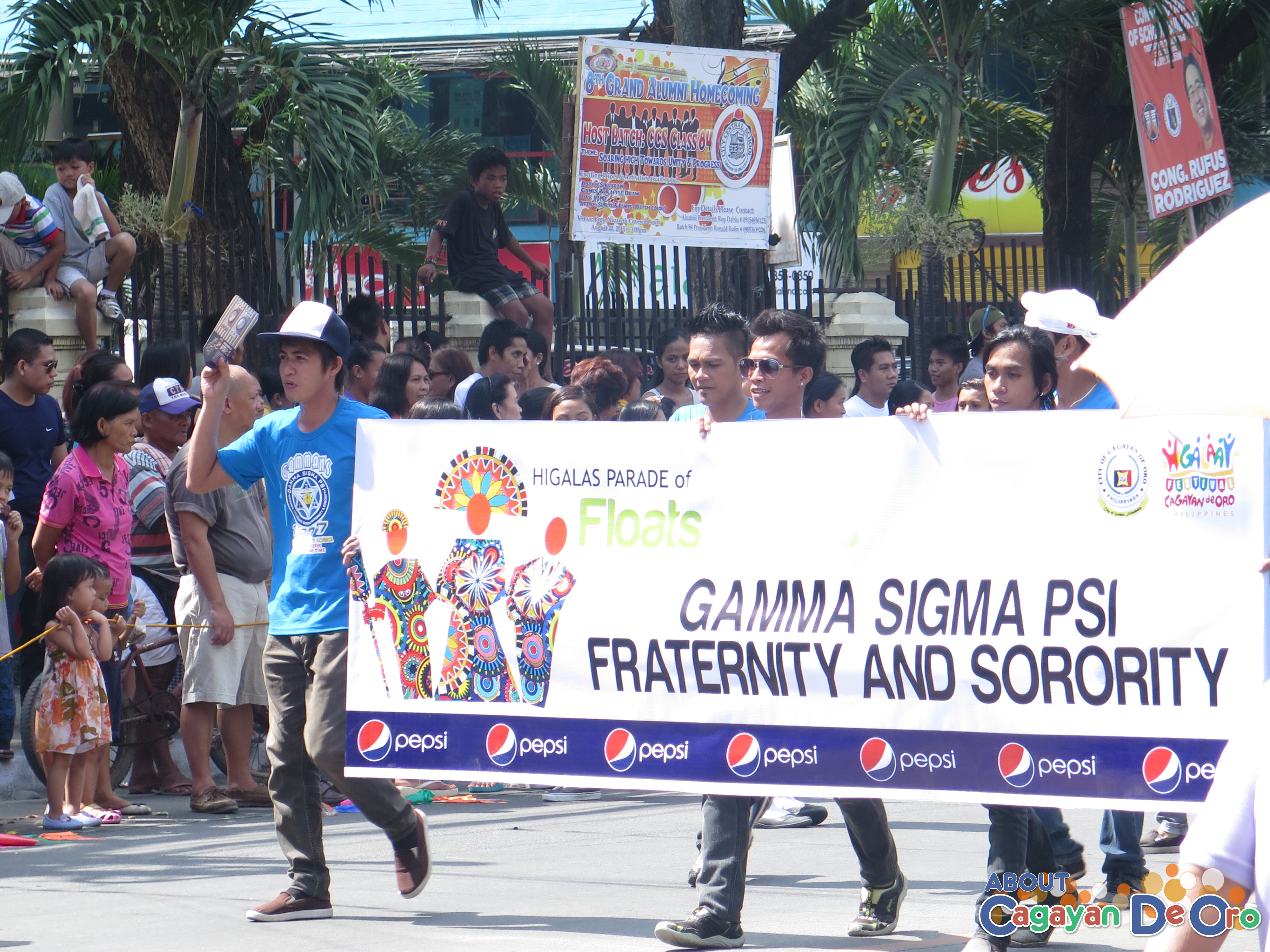 Gamma Sigma Psi Fraternity and Sorority at Cagayan de Oro The Higalas Parade of Floats and Icons 2015