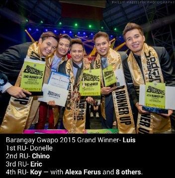 barangay gwapo 2015 winner