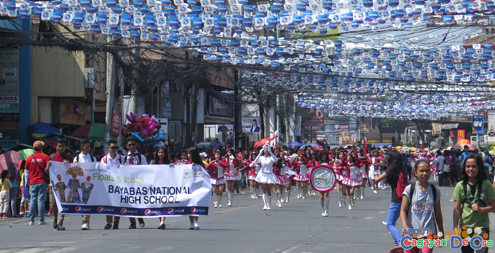 Bayabas National High School at Cagayan de Oro The Higalas Parade of Floats and Icons 2015