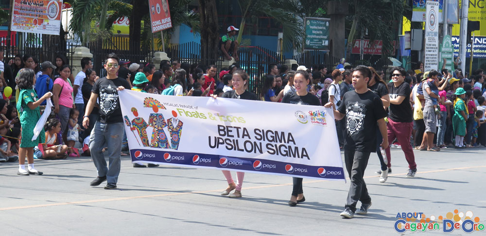 Beta Sigma Upsilon Sigma at Cagayan de Oro The Higalas Parade of Floats and Icons 2015