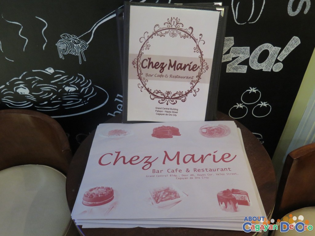 Chez Marie Menu