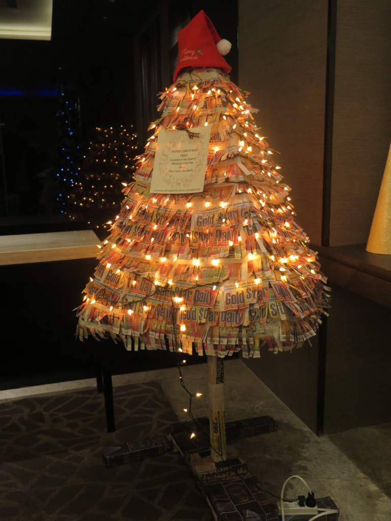 Gold Star Xmas Tree