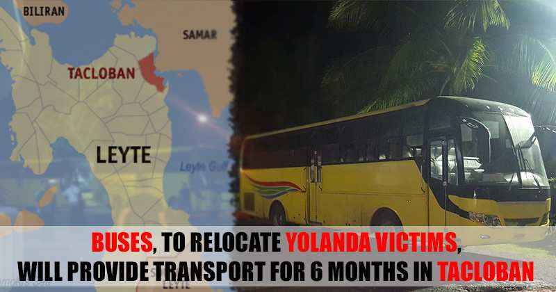 buses yolanda victims tacloban