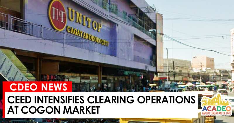  City Economic Enterprises Department (CEED) intensifies clearing operation, clearing operation in cogon market