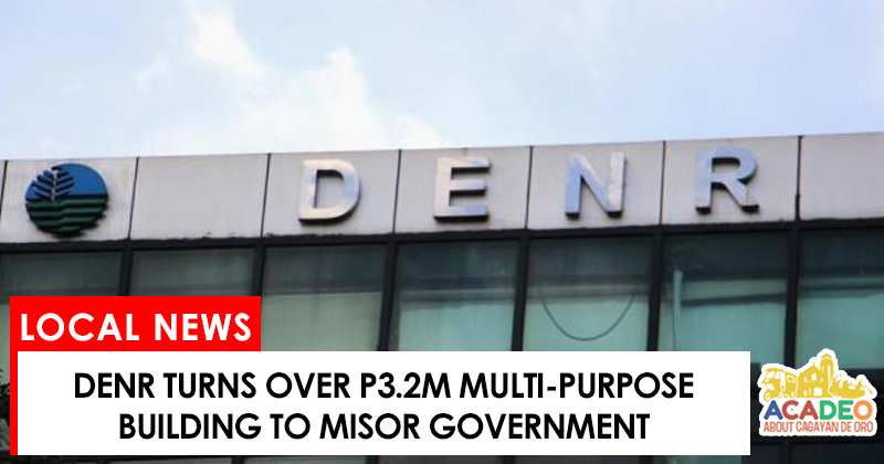 denr turns over multi-purpose building to misor gov