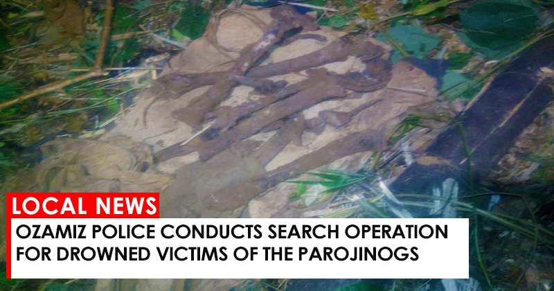 Ozamiz police conducts search operation for drowned victims of the Parojinogs