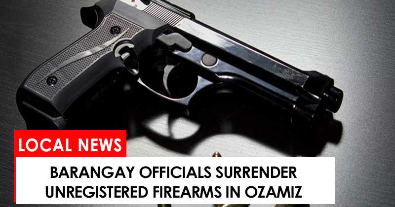 Barangay officials surrendered firearms