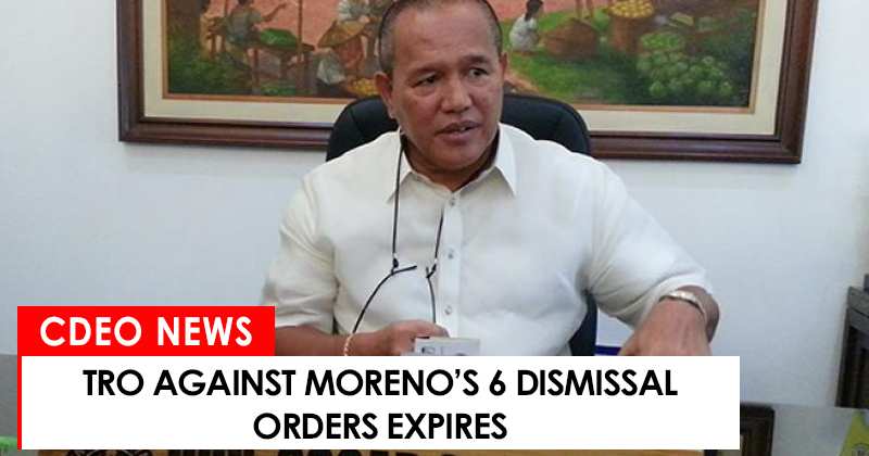 TRO against Moreno’s 6 dismissal orders expires