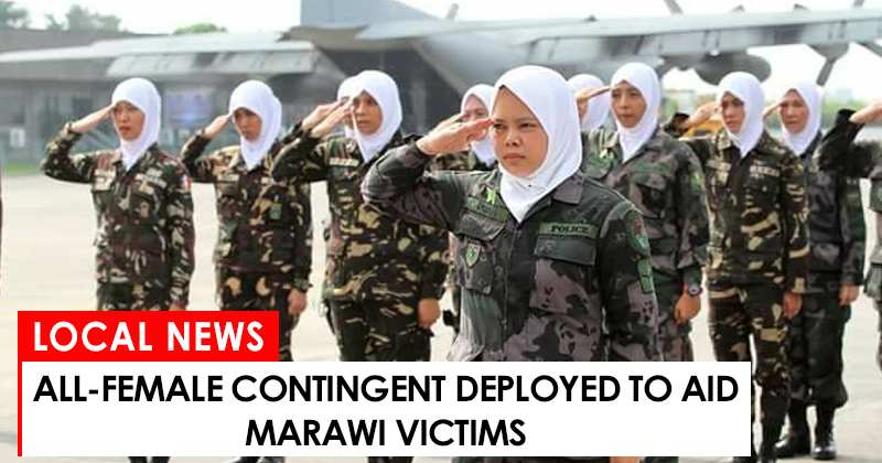 All-female contingent deployed to aid Marawi victims