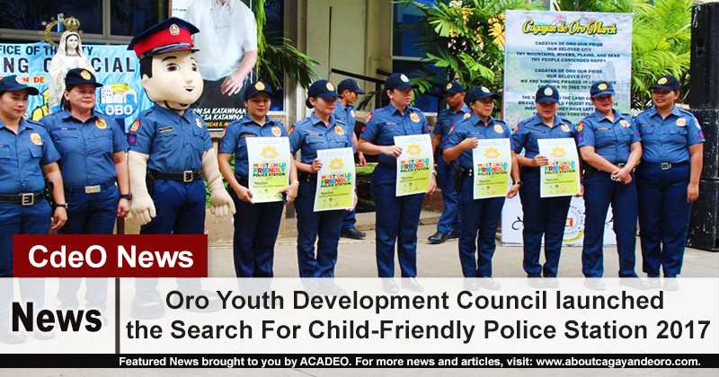 Oro Youth Development Council launched the Search For Child-Friendly Police Station 2017