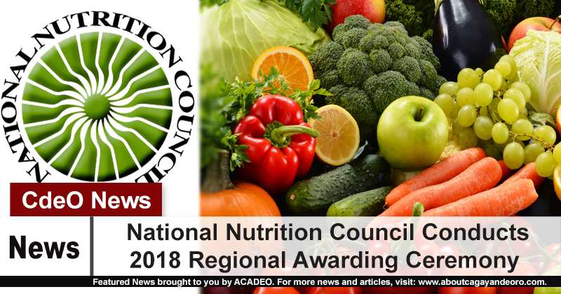 National Nutrition Council Conducts 2018 Regional Awarding Ceremony
