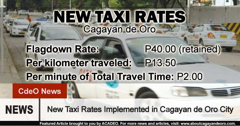 new taxi rates