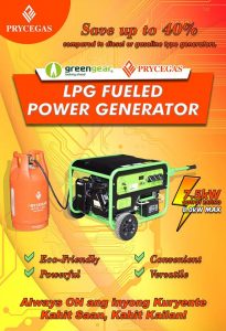 LPG Fueled Power Generator
