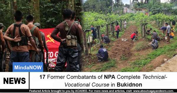 17 Former Combatants of NPA Complete Technical-Vocational Course in Bukidnon
