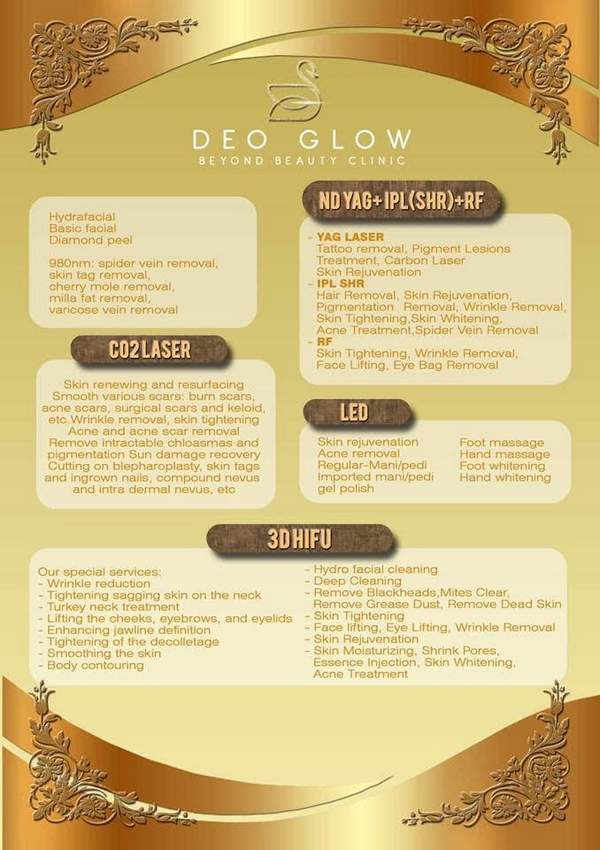 Deoglow Beyond Beauty Clinic Services
