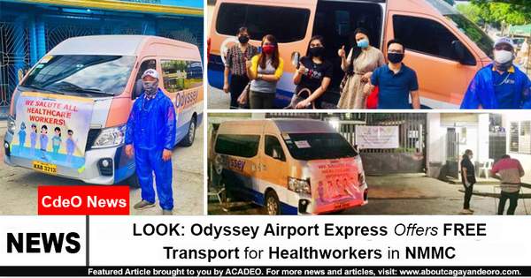 LOOK: Odyssey Airport Express Offers FREE Transport for Healthworkers in NMMC