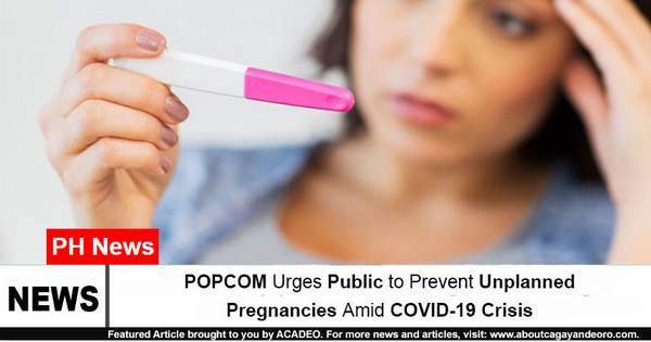 POPCOM Urges Public to Prevent Unplanned Pregnancies Amid COVID-19 Crisis