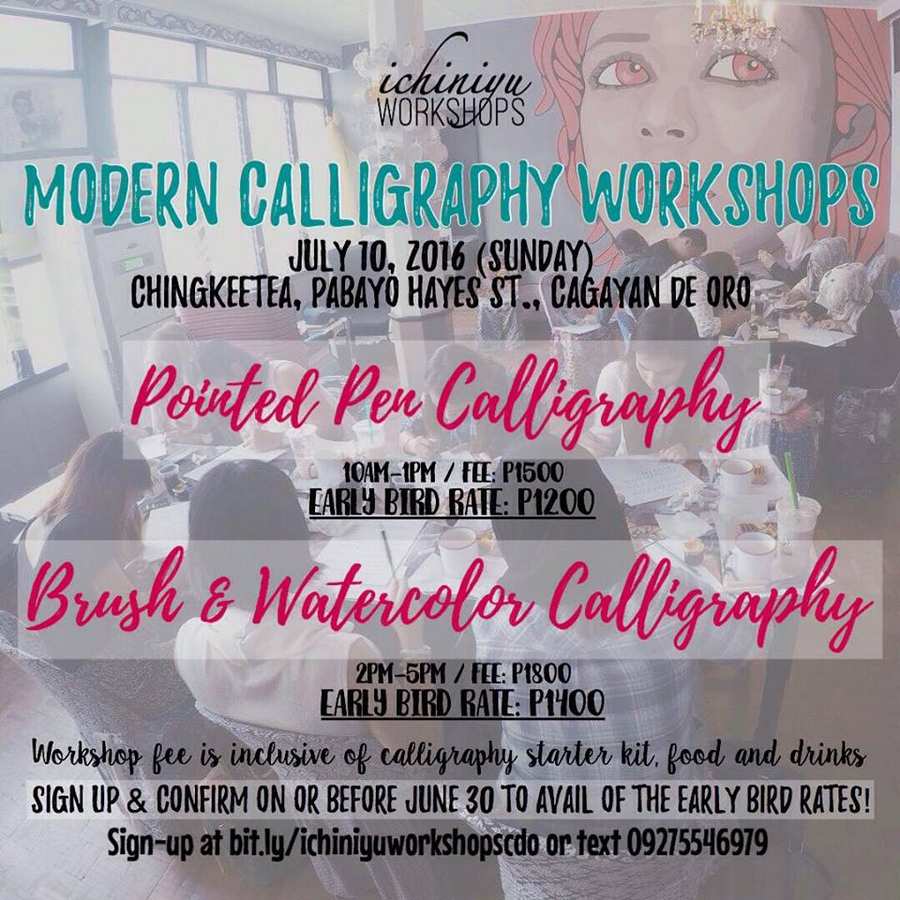 modern calligraphy workshop in cagayan de oro