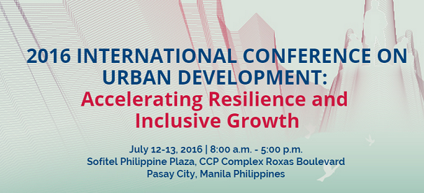 2016 International Conference on Urban Development