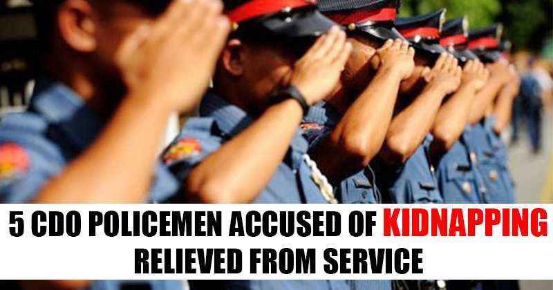 cdo policemen relieved kidnapping
