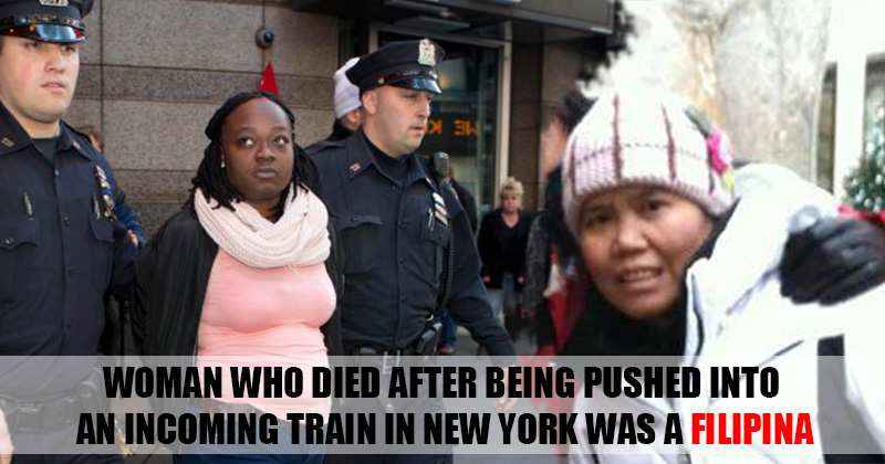woman pushed ny subway filipina