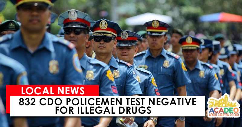 CDO Policemen test negative for illegal drugs