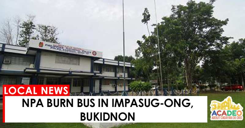 NPA burn bus in Bukidnon