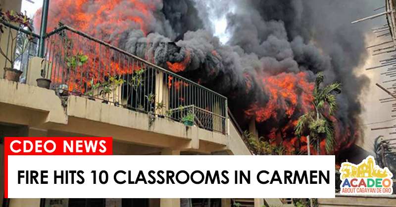 fire hits classroom