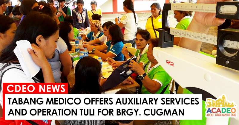 tabang medico for barangay cugman, cagayan de oro government offers tabang medico