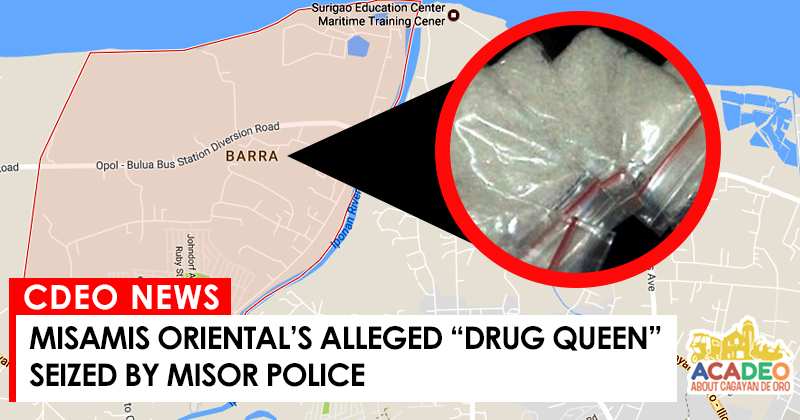 shabu confiscated at opol, alleged drug queen in misamis oriental arrested