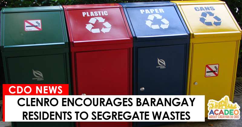Waste segregation in CDEO