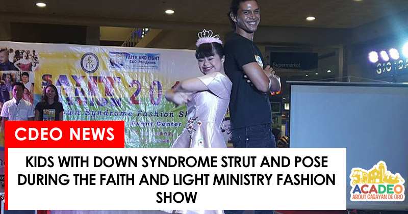 kids with down syndrome in a fashion show