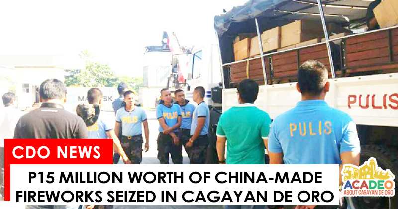 china-made fireworks seized in cdeo, fireworks turned over to BOC
