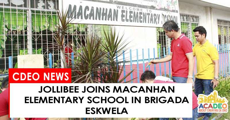 Jollibee helps Macanhan Elementary School in Brigada Eskwela