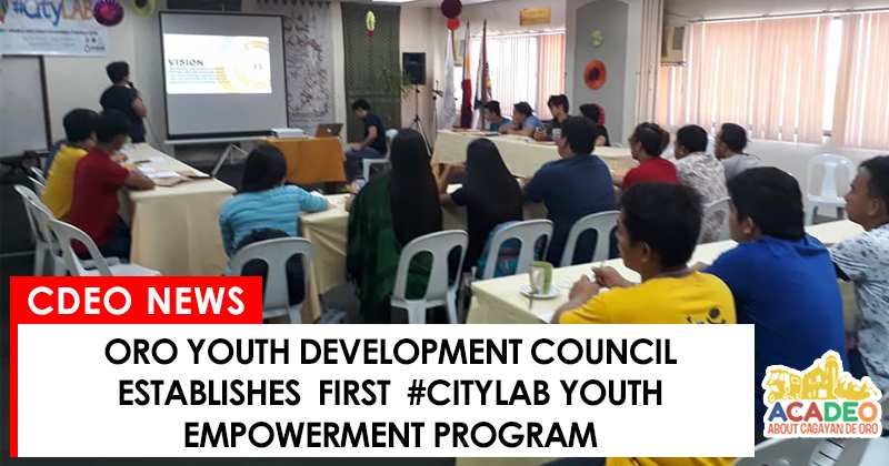 Oro Youth development council establishes #CityLab