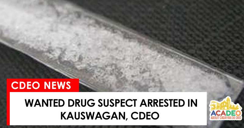 Drug suspect arrested in kauswagan, cdeo