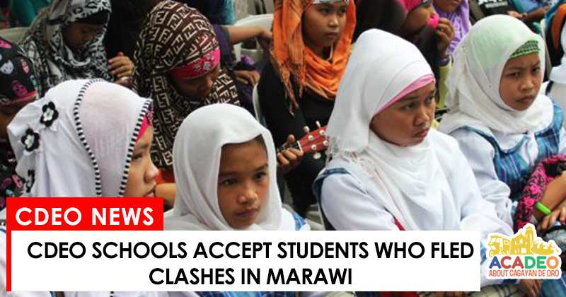 Marawi students and pupils accepted in cdeo schools