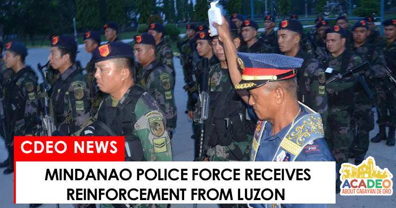 Mindanao police receives reinforcement from Central Luzon
