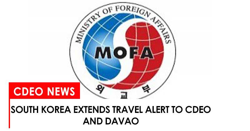 South Korea extends travel alert to CdeO and Davao
