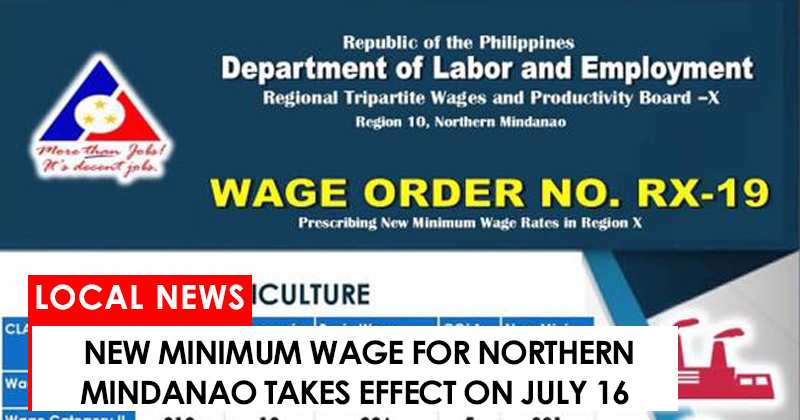 DOLE releases new minimum wage order