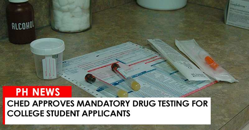CHED approves mandatory drug testing for college student applicants
