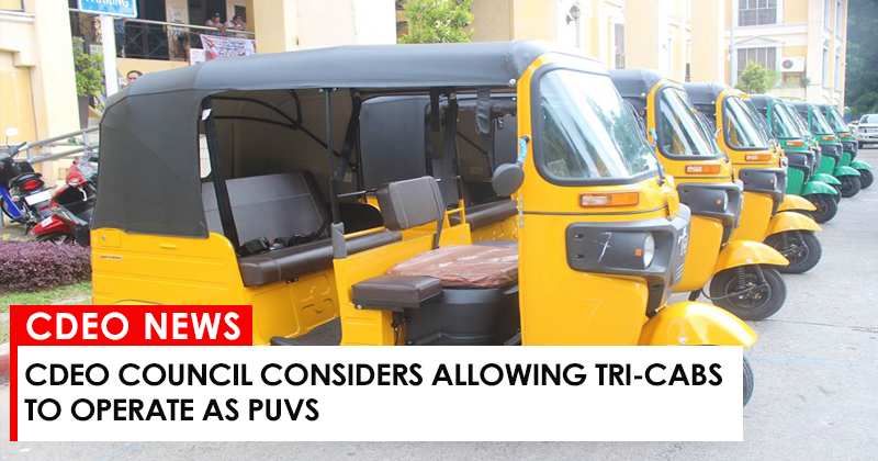 CdeO Council considers allowing tri-cabs to operate as PUVs