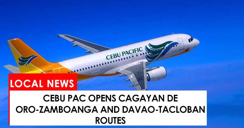 Cebu Pac opens new routes in Mindanao