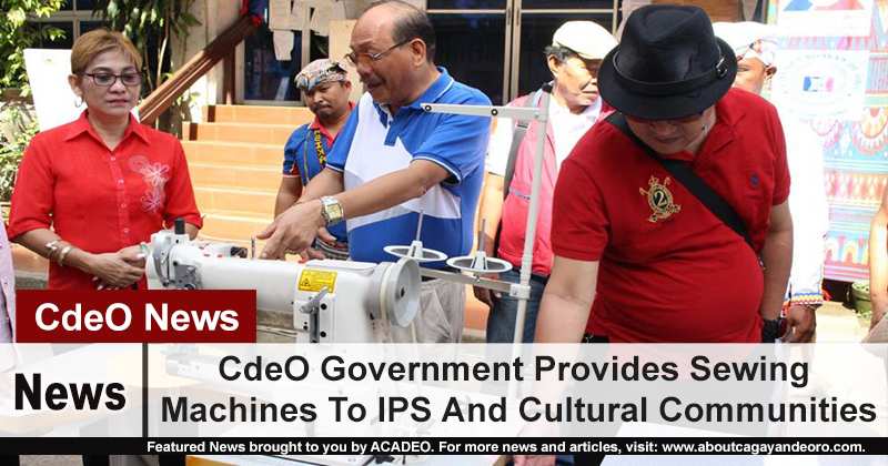 CdeO Government Provides Sewing Machines To IPS And Cultural Communities