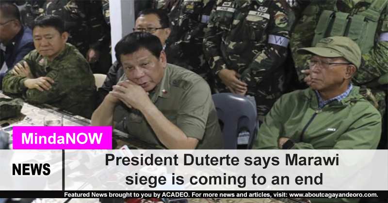 Marawi battle will end according to president