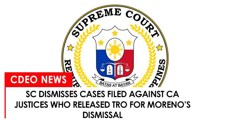 SC dismisses cases filed against CA justices in Mindanao