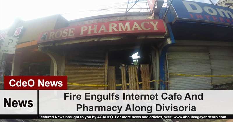 Fire Engulfs Internet Cafe And Pharmacy Along Divisoria