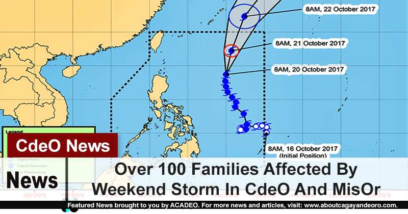 Over 100 families Affected by Weekend Storm in CdeO and MisOr