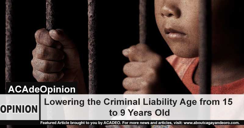 Lowering the criminal liability