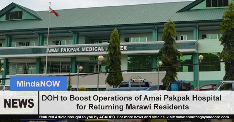 DOH to boost Amai Pakpak Operation